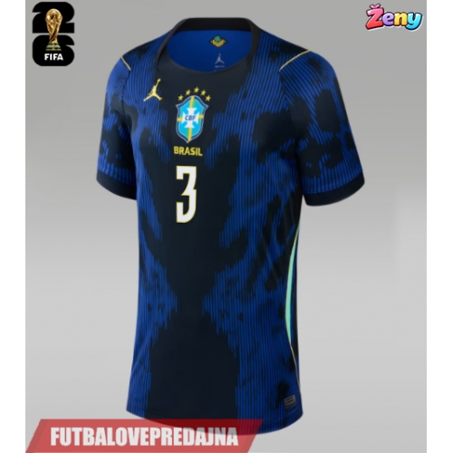 Lacne Ženy Futbalové dres Brazília Gabriel Magalhaes #3 MS 2026 Krátky Rukáv - Preč